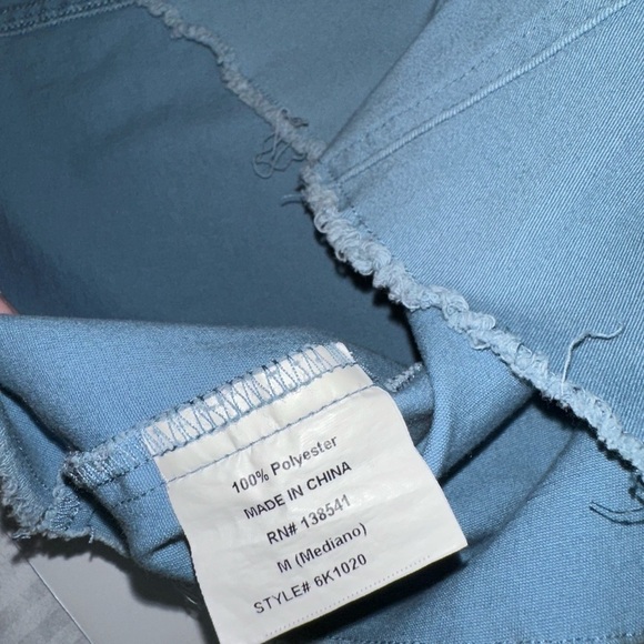 Charlotte Russe Women’s Denim Look Mini Skirt Size M Faux Denim Y2K - Picture 6 of 6